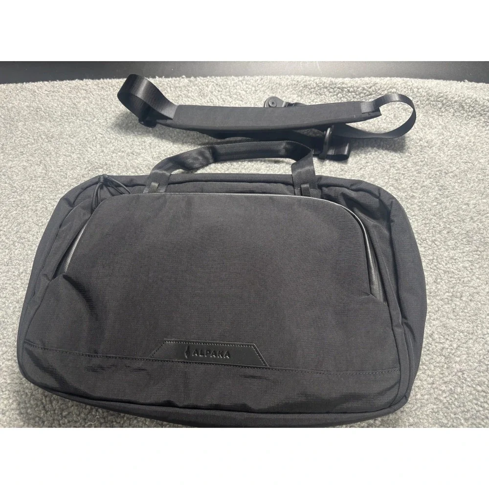 ALPAKA‎ NEW Bravo Brief Black Axoflux 400D Laptop Bag with Cross Body Straps